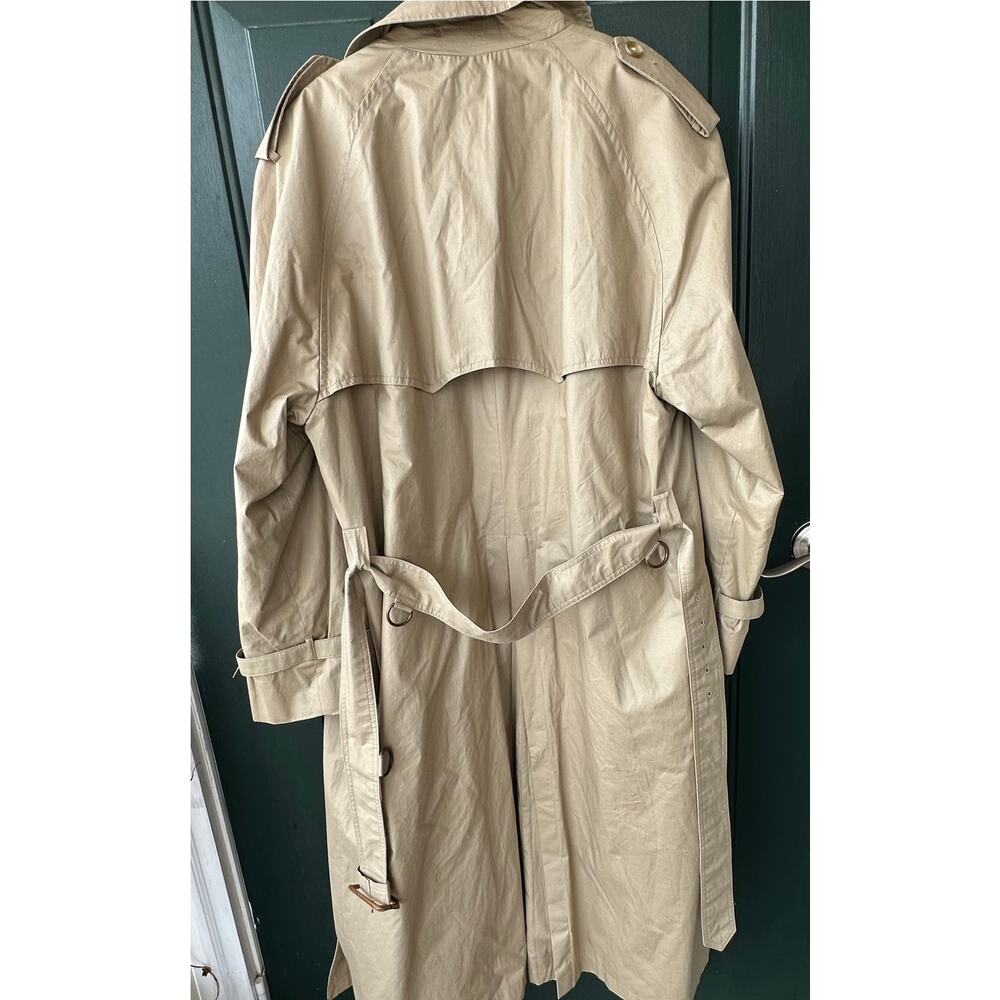 Austin Reed Regent St Trench Coat 40R Tan Wool Liner Belted Rain Jacket Britcore - Picture 7 of 11